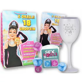    LUSTIGES SET! ZUM 18. GEBURTSTAG EINES MÄDCHENS! erotische Knochenkarte