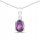  Silberanhänger mit natürlichem Amethyst