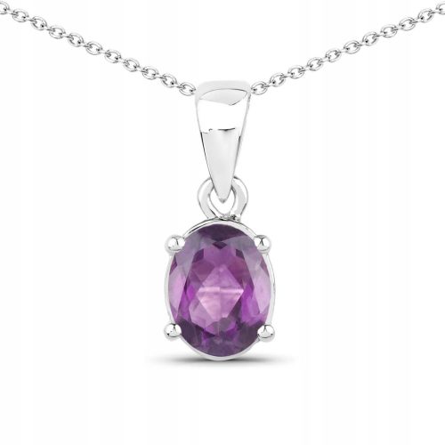  Silberanhänger mit natürlichem Amethyst