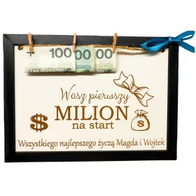  FIRST MILLION FRAME GESCHENK ZUM GEBURTSTAG 30 40 50