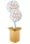  Set mit 2 x mit Helium gefüllten Geburtstagsballons in Weiß als Geschenk in einer Box