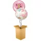  SET 2 X HELIUMBALLON 1 JAHR ALTES MÄDCHEN ZUM 1. GEBURTSTAG