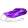  -Snowboard-Rodelseilgriffe, Bremsen, Schneeviolett