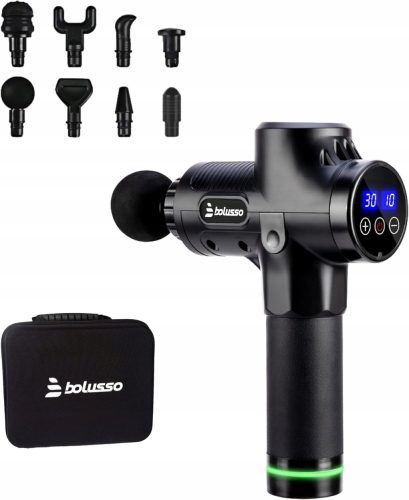  Bolusso Premium Massagepistole, 8 Aufsätze, 30 Modi