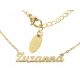  Halskette, Chirurgenstahl, Gold, Name ZUZANNA, neu