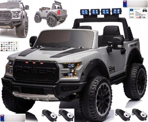  JEEP RAPTOR F-150 mit 12V 12AH Batterie, 4x4-Antrieb, LEDs, EVA-Lederrädern