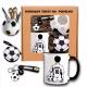  Fußball-Spieler-Set, Geschenk-Toolbox-Tasse zum Geburtstag eines Jungen
