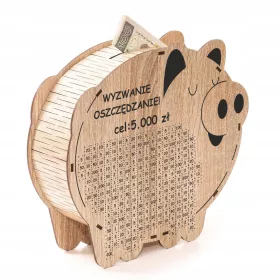  Drawn Piggy Bank Challenge plus Widmungsgeschenkziel 5000