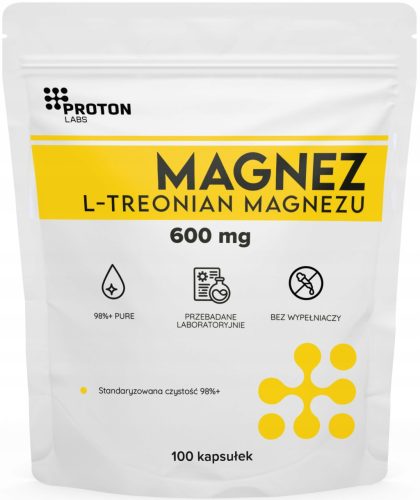  PROTON LABS Magnesium L-Threonat 600 mg 100 Kapseln Reines Threonat Threonat