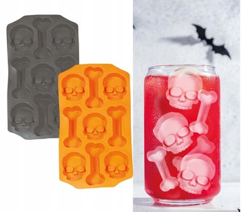  Skulls and Bones Eiswürfelform für Halloween