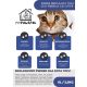 MyPawsPal 3x klumpendes, natürliches, umweltfreundliches Katzenstreu, Öko-Tofu