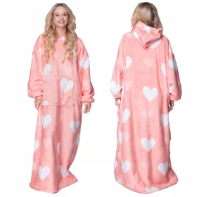    DECKEN-SWEATSHIRT Übergröße 2in1 DECKEN-SWEATSHIRT XXL LANGES HERZ Geburtstagsgeschenk Weihnachten