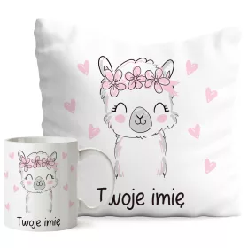  Kissentasse mit Lama-Lama als Geschenk-Namensset