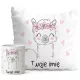  Kissentasse mit Lama-Lama als Geschenk-Namensset