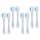  Blaue Ersatzbürstenköpfe für BRUSH-BABY BabySonic PRO 1-6