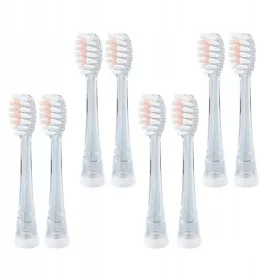    8x rosa BRUSH-BABY BabySonicPRO Zahnbürstenköpfe 1–6 Jahre Ersatz