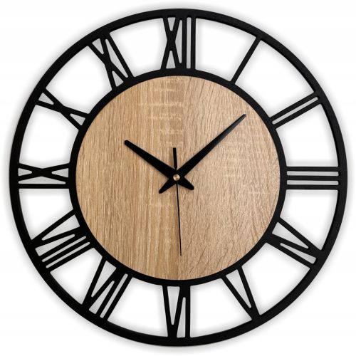  Janus Wanduhr Beige, Schwarz, Creme, Brauntöne, Mehrfarbig 38cm