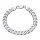  Herren-Silberarmband, 925er Silber, Diamantschliff, 7 mm, VOLL