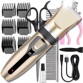    Hundeschermaschine für Hunde, Katzen, Tiere, leise, kabellos