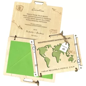    HOLZ-GELDKARTEN-KOFFER FÜR 18 30 40 50 60 GEBURTSTAG GESCHENK 3D