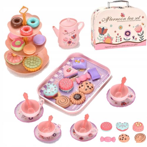  Tee-Tee-Set für kleine Mädchen, Geschenk für Kinder, Spielzeug-Tee-Set, Prinzessinnen-Teezeit
