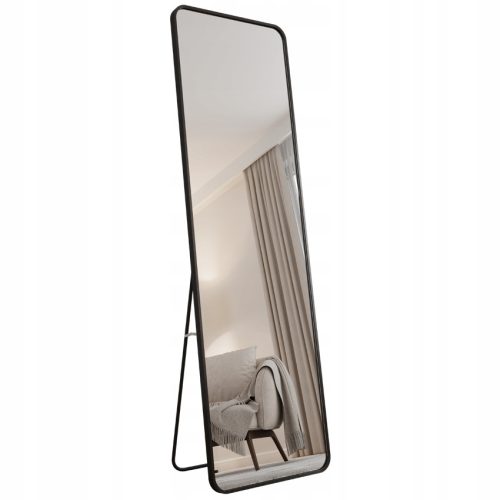  Rechteckiger Standspiegel im schwarzen Aluminiumrahmen 180X60 Alicja