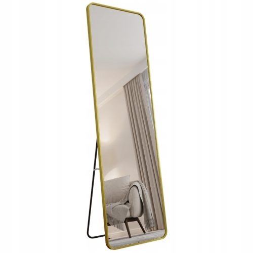  Rechteckiger Standspiegel im goldenen Aluminiumrahmen 180X60 Alicja