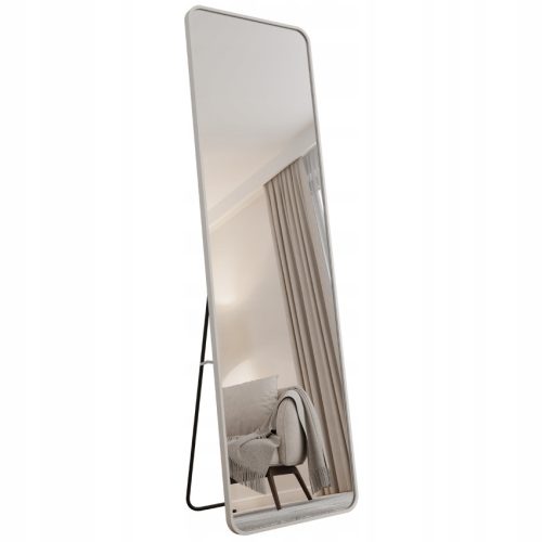  Rechteckiger Standspiegel im weißen Aluminiumrahmen 180X60 Alicja