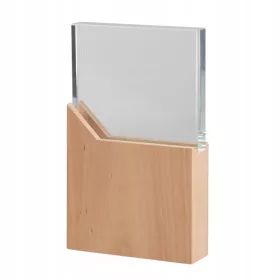    Eine Glasstatuette als GESCHENK mit einer gravierten Auszeichnung für den FREUND eines MÄNNERS