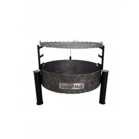  Gartenfeuerstelle XL Grill + verstellbarer Rost S7Ł