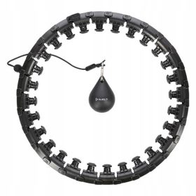  Hula Hoop mit HMS-Noppen, 51 cm, schwarz