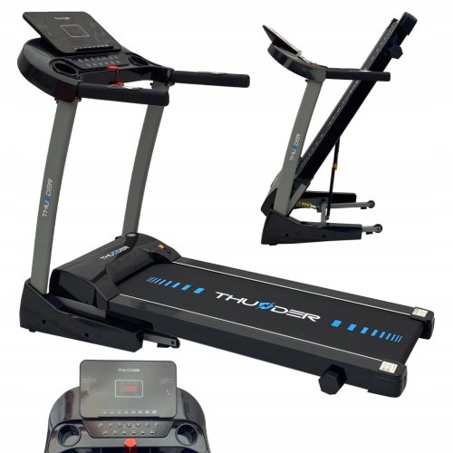  Zusammenklappbares elektrisches Laufband, 18 km/h, Heimtraining, USB-LCD-Puls, bis zu 120 kg