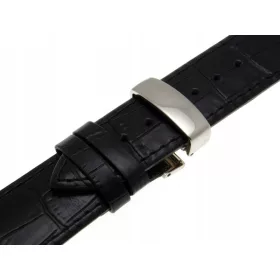  ELEGANTES UHRENARMBAND MIT SCHMETTERLINGSVERSCHLUSS, 20 mm.