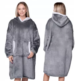    OVERSIZE DECKE SWEATSHIRT WARM 2IN1 DICK XXL PELZDECKE DECKE GEBURTSTAG GESCHENK