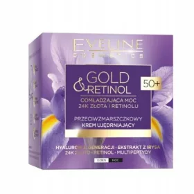   EVELINE Gold & Retinol 50+ Anti-Falten-Tages- und Nachtcreme, 50 ml
