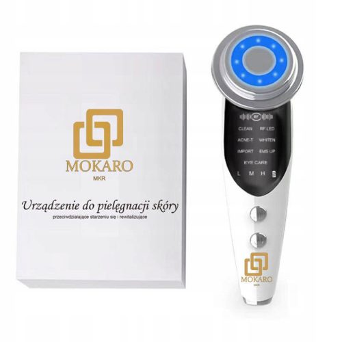  NADELFREIE MESOTHERAPIE EMS GESICHTSMASSAGER LIFTING 7in1 MOKARO-MASSAGE