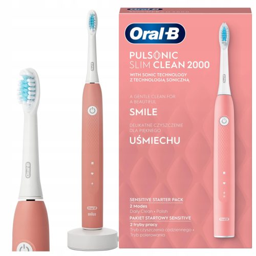  ORAL-B PULSONIC SLIM CLEAN SONIC ELEKTRISCHE ZAHNBÜRSTE LEISTUNGSSTARKER AKKU