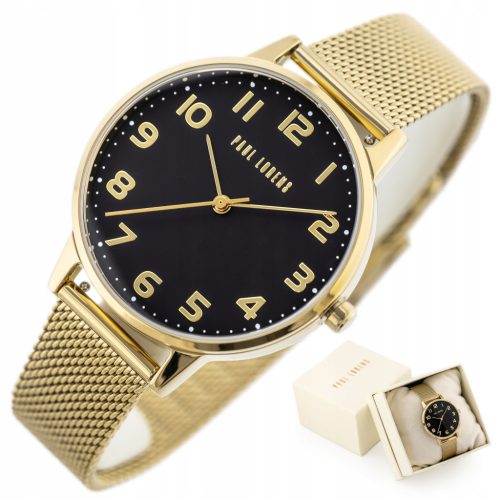  Paul Lorens ARTENA Damenuhr, Gold, lesbare Zahlen + BOX + GRAVUR