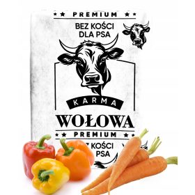    10 kg gefrorenes Fleisch für Hunde, Premium-Rindfleisch ohne Knochen, Rind-Barf-Futter