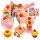  GEBURTSTAGSKUCHEN-SET FÜR KINDER, KERZEN + ZUBEHÖR, 75 EL
