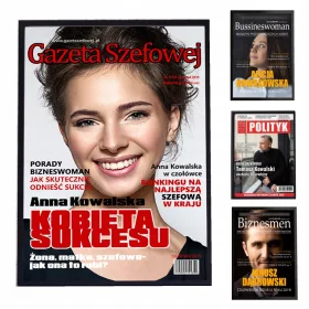    Zeitungscover im Rahmen 30x40 Fotogeschenk für den Chef eines Geschäftsmannes