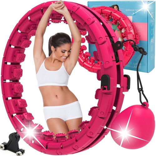  Hula Hoop mit Noppen MSport 120 cm rosa