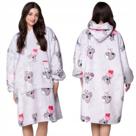    DECKEN-SWEATSHIRT Übergröße 2in1 DECKEN-SWEATSHIRT XXL KOALA-Muster Geburtstagsgeschenk Weihnachten