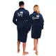  SET BADEMANTEL FÜR EIN PAAR MIT STICKEREITER BADEMANTEL ALS GESCHENK, MARINEBLAU