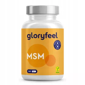   MSM und Vitamin C Hochdosis Tabletten von Gloryfeel - 365 Tabletten für 6 Monate