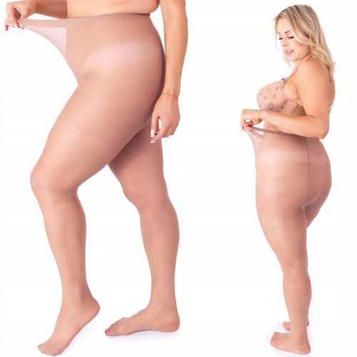 Plus Size 15den Matte Tights CAPPUCCINO Large Wedge Polish Product Fenome