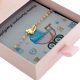  Armband mit eingraviertem Namen, Fuß, Name, Stahl, rosa Perlen, als Geschenk