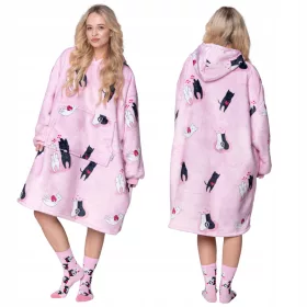   DECKEN-SWEATSHIRT Übergröße DECKEN-SWEATSHIRT XXL KATZEN+SOCKEN Geburtstagsgeschenk Weihnachten