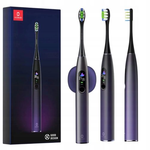  OCLEAN X PRO SONIC ZAHNBÜRSTE, LILA, WASSERDICHT, LEISTUNGSSTARKER BATTERIE