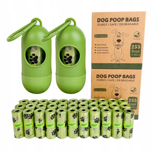  BIOLOGISCH ABBAUBARE HUNDEKOTBEUTEL STARK Kotbeutel + TASCHEN 510 Stk